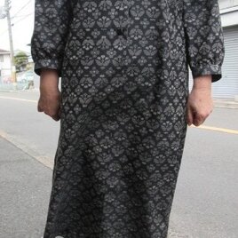 紬のワンピース