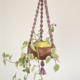 プラントハンガー wood002