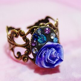 青薔薇の指輪の画像