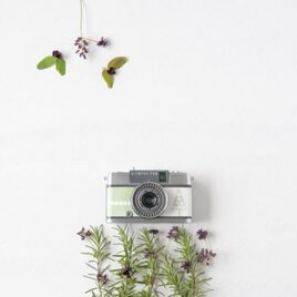 小型フィルムカメラ/春の世界シリーズ-ミントグリーン&ホワイトの画像