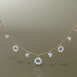 K18　花の鎖のネックレス