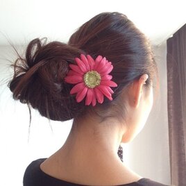 ガーベラ2wayコサージュ(Green)