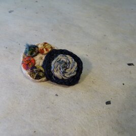 ブローチ＊linen-TW