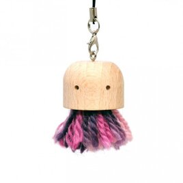 くらげのストラップ（KIKURAGE）赤