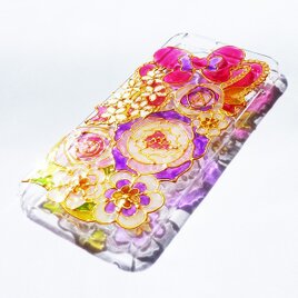 ステンドグラス風iPhoneスマホカバー/キュート