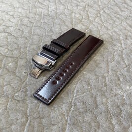 【新品】KREIS クライス コードバン 時計ベルト ネイビー ラグ幅20mm 新品】KREIS クライス コードバン 時計ベルト ネイビー ラグ幅