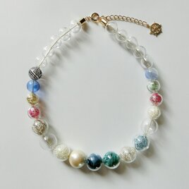 glass necklace colorfulの画像