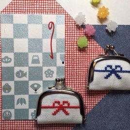 ミニがまぐち　500円玉ぴったりサイズ