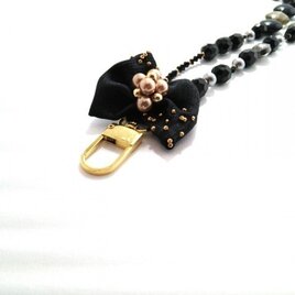 neck strap ‐gramour black‐の画像