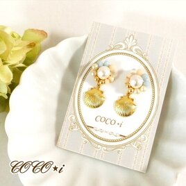 ミルキーマーメイドピアス 送料無料