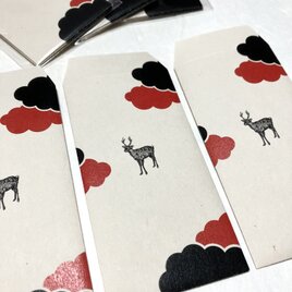 Miyajimaシリーズ　ぽちぶくろ・鹿＆雲の画像
