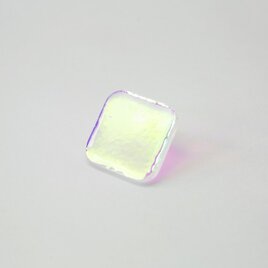 waterdrop pierce (square pink)の画像