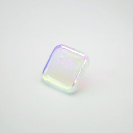 waterdrop pierce (square pink)の画像