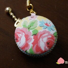 花柄♪マカロンコインケース　ストラップ
