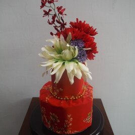 中華花布　おむつケーキの画像