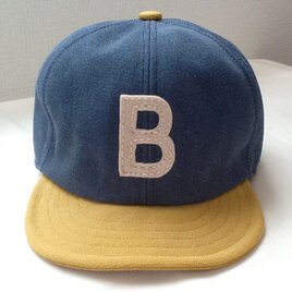 再販：アルファベットキャップ　帆布シリーズ　『B』の画像