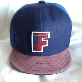 アルファベットキャップ　帆布シリーズ　『F』