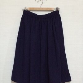 kimiko様セミオーダー品 ギャザースカート　（ネイビー）の画像