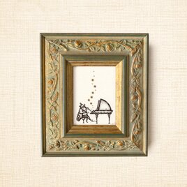 ミニ額縁 原画【 きみにとどけ 】