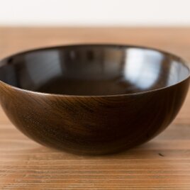 【再入荷】毎日使える拭き漆の器　拭き漆黒色の画像