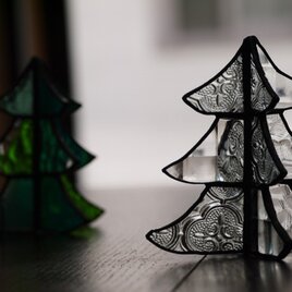 ステンドグラス　クリスマスツリー e