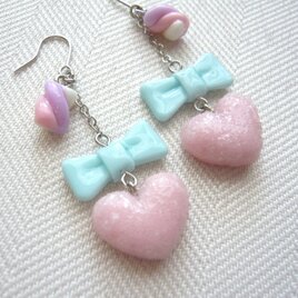 ハートシュガーキャンディーのピアス