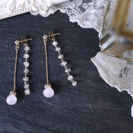 ピアス speranza［ローズクオーツ］