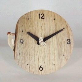 木製時計－きつつき(丸タイプ)