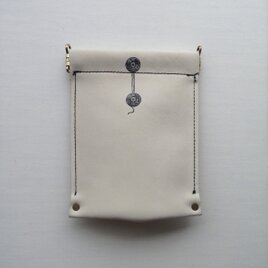 本革モノイレ【enveloppe】アイボリー