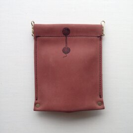 本革モノイレ【enveloppe】テラコッタ