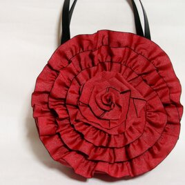 ヘリバッグ　ラウンドローズ　レッド