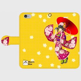 【受注生産】オリジナルデザインiPhoneケース【Kimono Girl】の画像