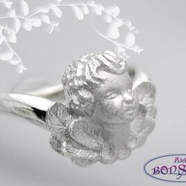 ラッキーモティーフ 天使 エンジェル リング Silver 925 サイズ#7～#18