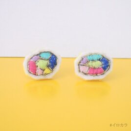 #イロカラ刺繍ピアス ISP008の画像