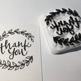 リーフthankyou＊消しゴムはんこ＊