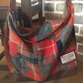 U様オーダー品　HarrisTweed×倉敷帆布パッチショルダー　の画像