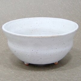 白マット　段小植木鉢の画像
