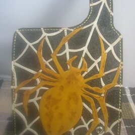 長財布　カービングー蜘蛛　スパイダー