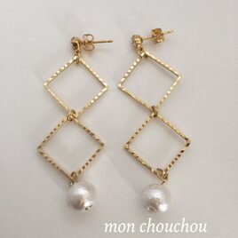 スクエア型コットンパール