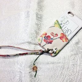 iPhone6対応「お財布ケータイ」仕様カバー『梅花』の画像