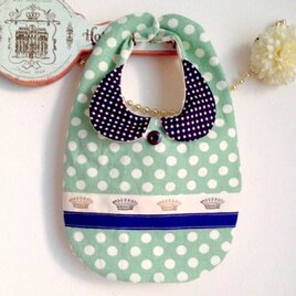 P様オーダー＊リネンドットとクラウンのスタイ＊