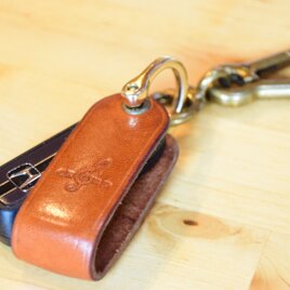 [受注生産]★プレゼントに★【RingRing♪】〜レザーリングキーケース〜