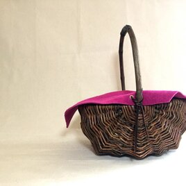 Willow Basket Velour Bag