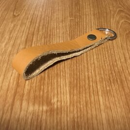 ふわふわ本革キーホルダー