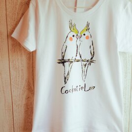 オカメインコのTシャツの画像