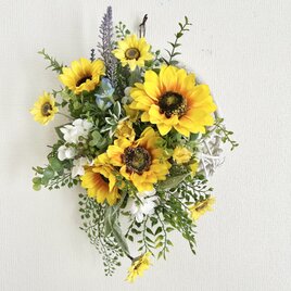 Sunflower hanging basket III「受注制作」の画像
