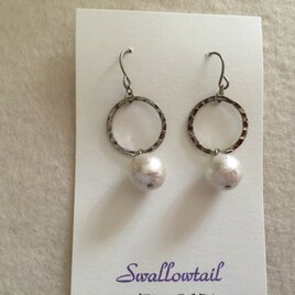 ピアス☆ring cottonpearl