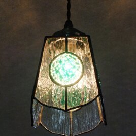 【照明】ステンドグラス、ペンダントライト,グリーンの画像