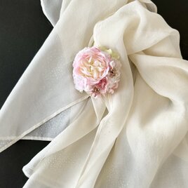 ローズと桜のコサージュ VI