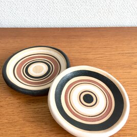 ストライプ豆皿2枚セットの画像